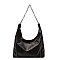 Multi-Compartment Chain Hobo Bag