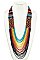 BEADED MULTI ROW NECKLACE