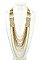 BEADED MULTI ROW NECKLACE