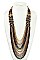 BEADED MULTI ROW NECKLACE