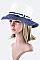 Color Brim Straw Sun Hat LAHAT033