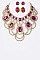 CRYSTAL & RHINESTONE STATEMENT NECKLACE SET