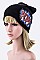 Trendy Sequined POP! Patch Beanie LA-EMH8500