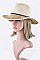 2 Tone Brim Fashion Panama Hat LAFHT3146DD