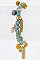 Stylish Fringe Chain & Semi-Precious Beads Stretch Bracelet