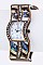Fashionable Pave Shells & Crystals Wavy Bangle Watch LA-BG1234L21