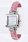 Chic Croc Embossed Bangle Watch LA-2945