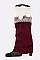 Pack of (12 Pairs) Assorted Double Pom Pom Tone Leg Warmer Set LA-HNSH1068