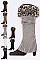 Pack of (12 Pairs ) Assorted Leopard Faux Fur Trim Leg Warmer Set LA-HNSH1069