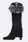 Pack of (12 Pairs ) Assorted Leopard Faux Fur Trim Leg Warmer Set LA-HNSH1069