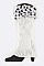 Pack of (12 Pairs ) Assorted Leopard Faux Fur Trim Leg Warmer Set LA-HNSH1069