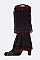 Pack of (12 Pairs) Assorted Lace Accent Layer Leg Warmer Set LA-HNSH1066
