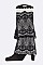 Pack of (12 Pairs) Assorted Lace Accent Layer Leg Warmer Set LA-HNSH1066