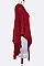 Pack of 12 Fringe Textured Poncho Set