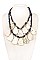 LAYERED GEMSTONE LINK BIB NECKLACE
