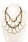 LAYERED GEMSTONE LINK BIB NECKLACE