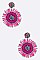 Fringed Festival Mix Beads Circle Earrings