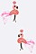 Iconic Flamingo Feather Beaded Earrings