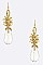 Crystal Pineapple Drop Earrings