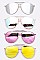Iconic Aviator Reflective Sunglasses Set