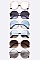 Pack of 12 Crystal Accent Frame Round Sunglasses Set