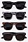 Pack of 12 Wooden Brow Line Classic Sunglasses Set