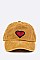WASHED SEQUINS HEART TODDLER CAP