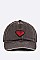 WASHED SEQUINS HEART TODDLER CAP