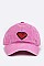 WASHED SEQUINS HEART TODDLER CAP