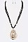 HAMMERED RING PENDANT NECKLACE SET