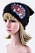 Trendy Sequined POP! Patch Beanie LA-EMH8500