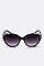 Crystal Ornate Oval Sunglasses LA14-MSG813