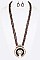 Navajo Beads Squash Blossom Long Necklace Set