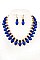 ACRYLIC STONE BIB NECKLACE SET