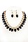 ACRYLIC STONE BIB NECKLACE SET