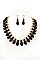 ACRYLIC STONE BIB NECKLACE SET