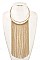 OVATE CHAIN TASSEL BIB NECKLACE SET