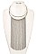 OVATE CHAIN TASSEL BIB NECKLACE SET