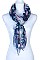 FLORAL PATTERN SHEER LONG SCARF