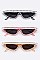 Pack of 12 Crystal Skinny Triangle Sunglasses Set