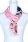 COLOR BLOCK SHEER LONG SCARF