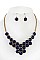 HONEYCOMB BIB NECKLACE SET