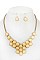 HONEYCOMB BIB NECKLACE SET