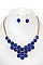 HONEYCOMB BIB NECKLACE SET
