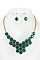 HONEYCOMB BIB NECKLACE SET