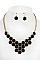HONEYCOMB BIB NECKLACE SET