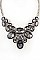 ORNATE CRYSTAL GEM BIB NECKLACE SET