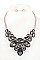 ORNATE CRYSTAL GEM BIB NECKLACE SET