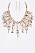 ELEGANT BAGUETTE STATEMENT NECKLACE SET