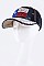Crystal Texas Flag Embellished Fashion Denim Cap LA-HT277X008